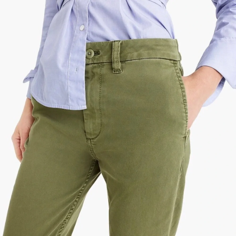 NWT J.Crew High Rise Slim Boy Chino Pants 37 - Picture 2 of 8